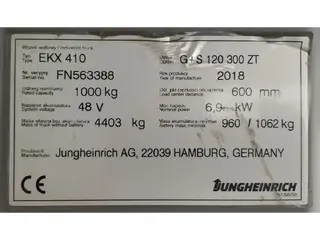 Jungheinrich EFG EKX 410 300/478 ZT Paket 6 Stück! — Foto 5