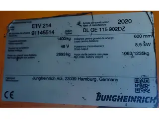 Jungheinrich ETV 214 9m/ 2020y/ 13432h — Foto 10