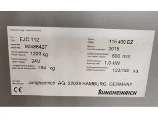 Jungheinrich EJC 112 4.3m/ batt2020 — Foto 10