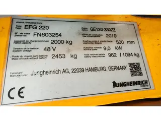 Jungheinrich EFG 220 4v/ 3760mh/ 2019y — Foto 7